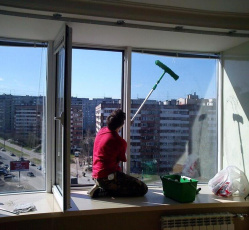Мытье окон в однокомнатной квартире Анапа